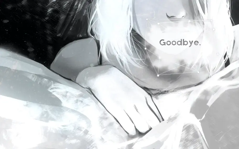 Saying goodbye in I woke up next to you again