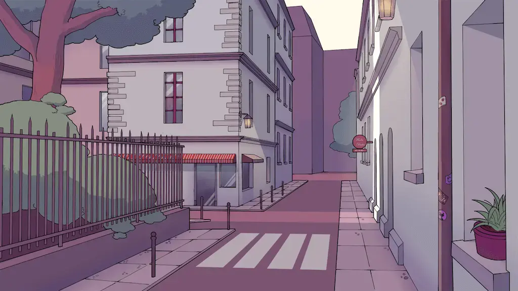 Strolling through the neighborhood.