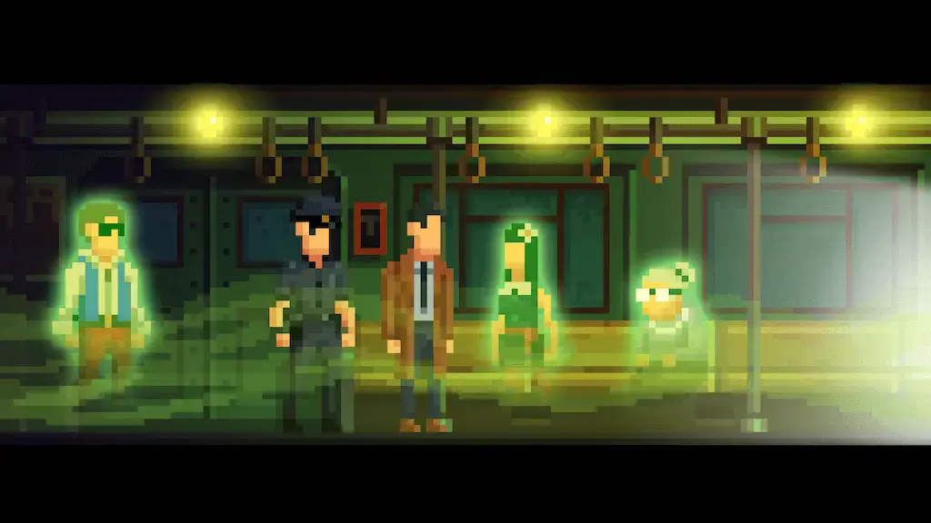 A train with Darkside ghosty people in the game