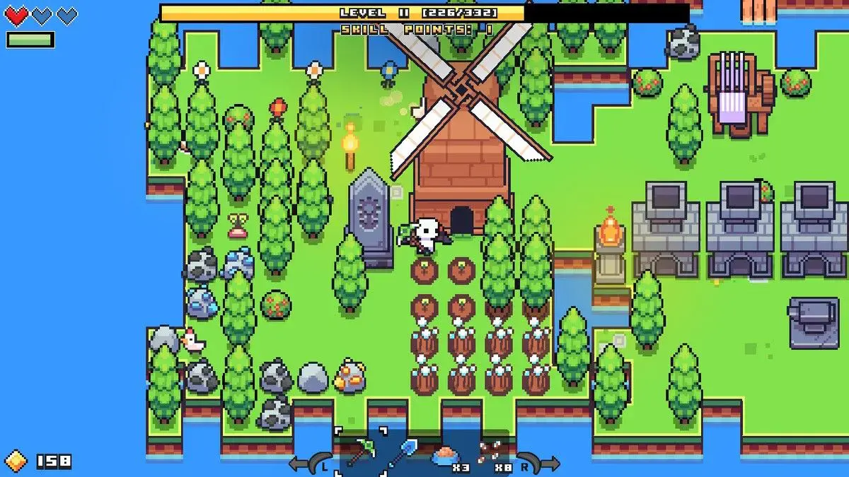 Starting a farm in Forager