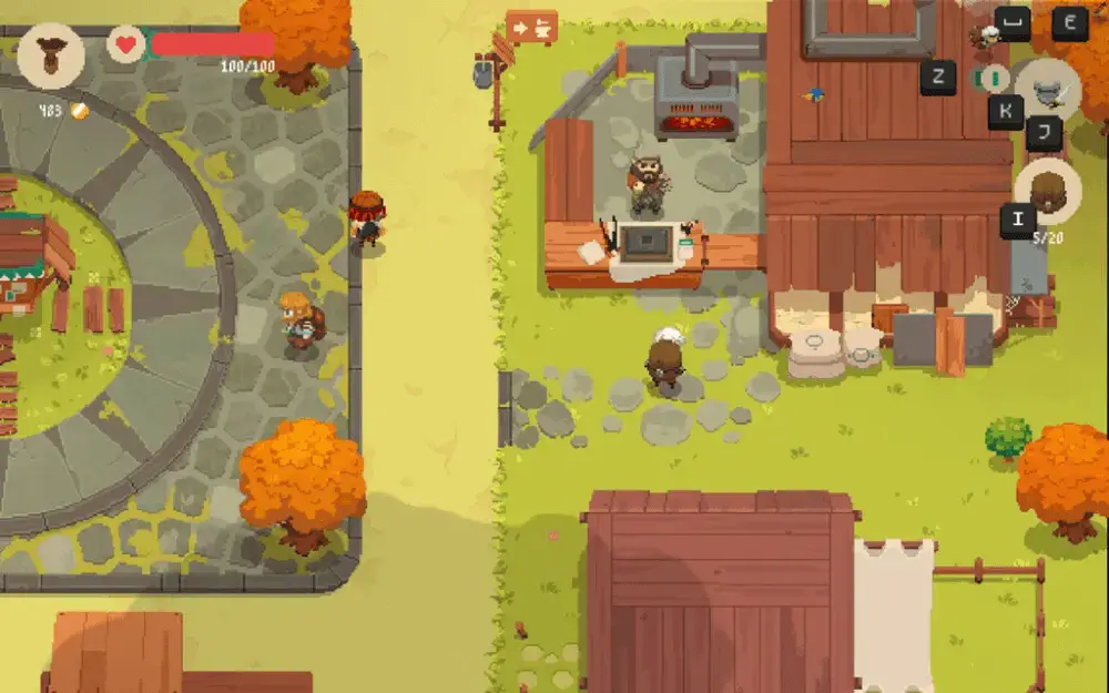 Moonlighter blacksmith shop