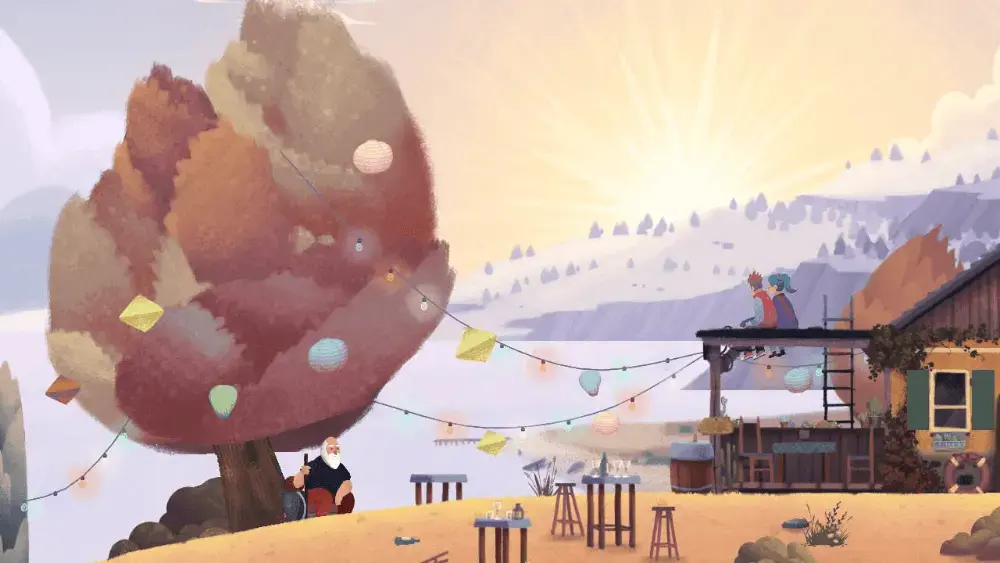 Scene in Old Man's Journey