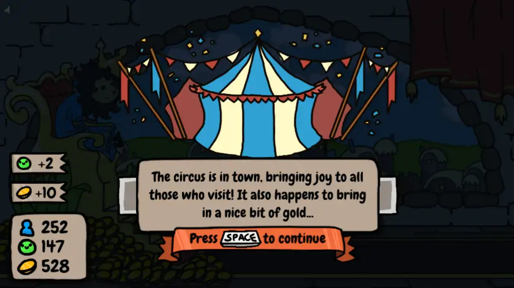Circus in town generates gold to the ruler and joy for the people