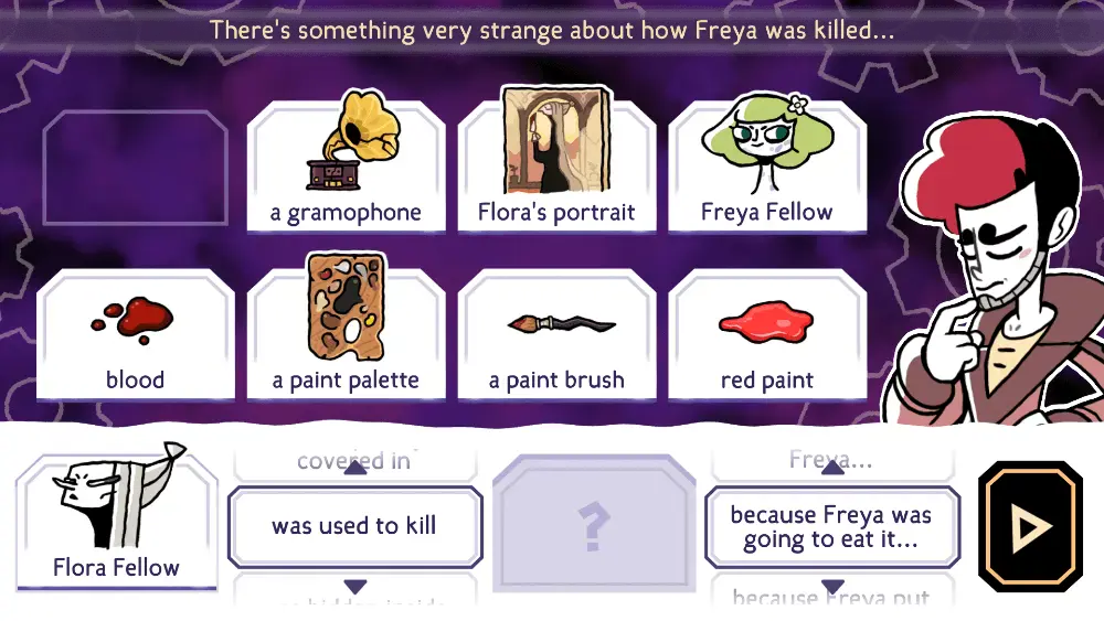 Making inferences nbased on suspects and evidence