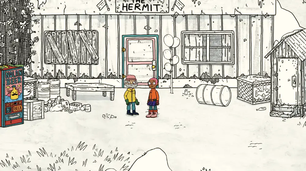 Frigg outside of the Hermit